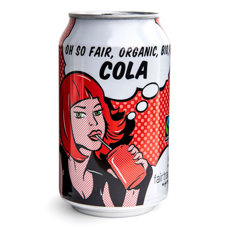 Fair trade cola bruisende drank BIO 330 ml (blikje)